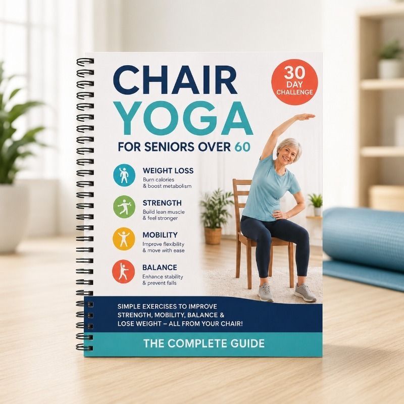 Fitness Journal Planner - 30 Day Chair Yoga Training Guide