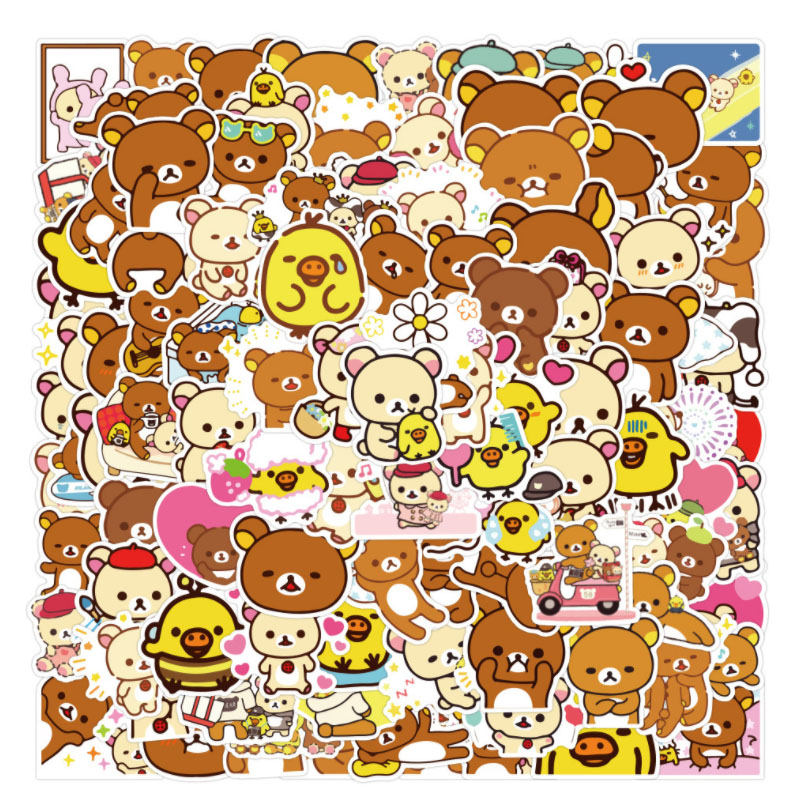 Fitness Journal Planner - 10/30/50/100pcs New Rilakkuma Diy Phone Snowboard