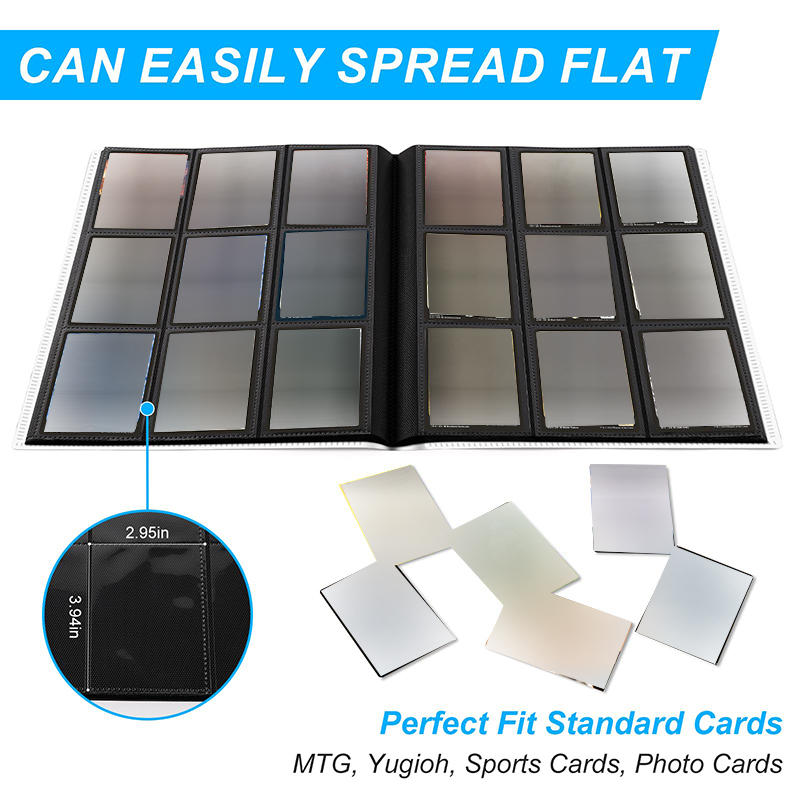 Fitness Journal Planner - 160/360/480 Cards Capacity Pocket Holder Binders