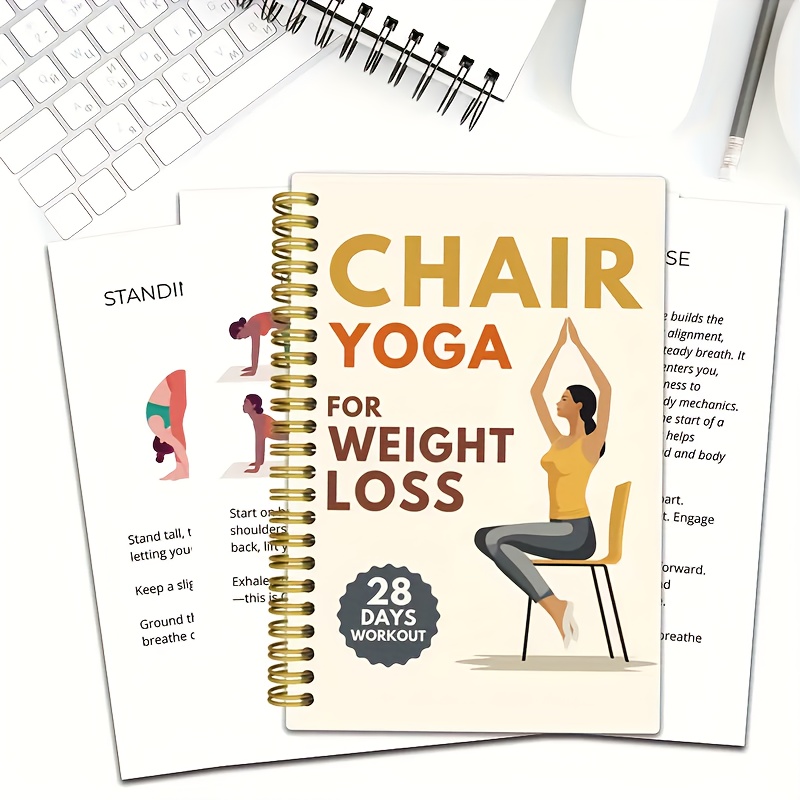 Fitness Journal Planner - 28-Day Chair Yoga Weight Loss Plan&Log