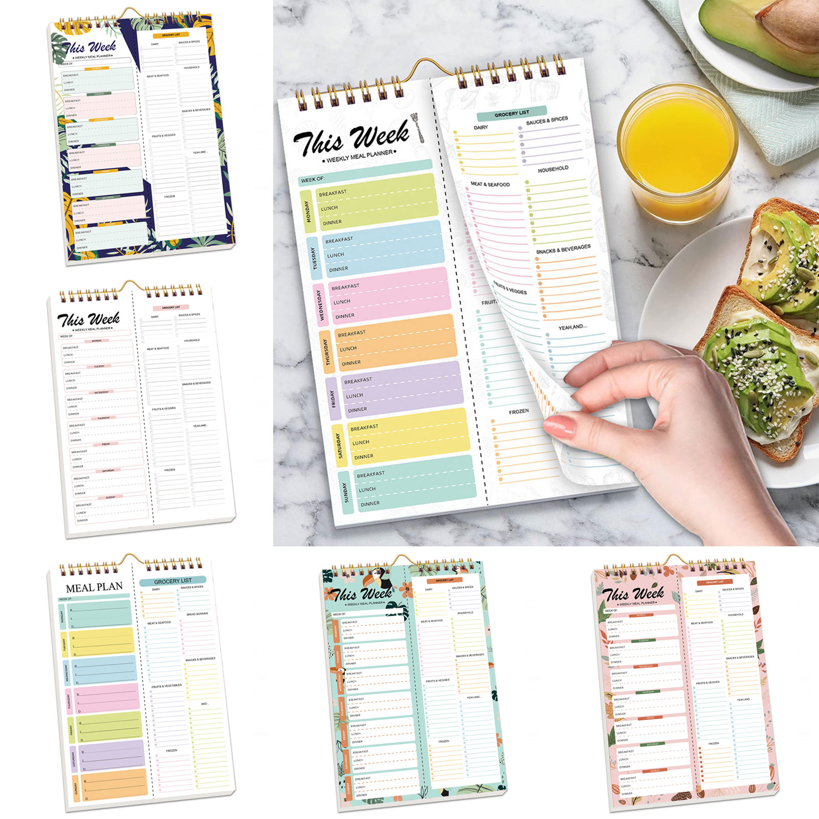 Breakfast Lunch Dinner Weekly  - Health Wellness Planner ulasan dan harga