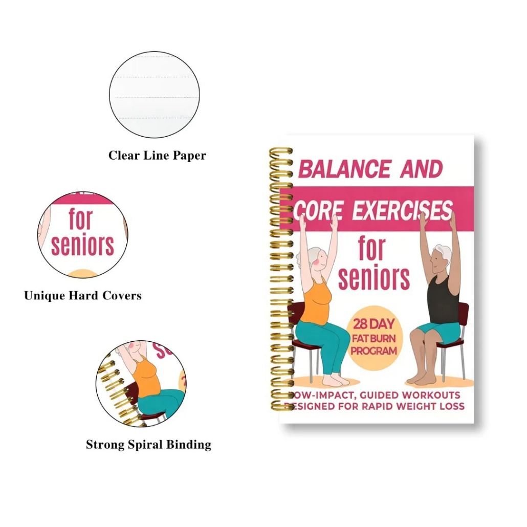 Chair Yoga Exercise Notebook F - Fitness Journal Planner ulasan dan harga