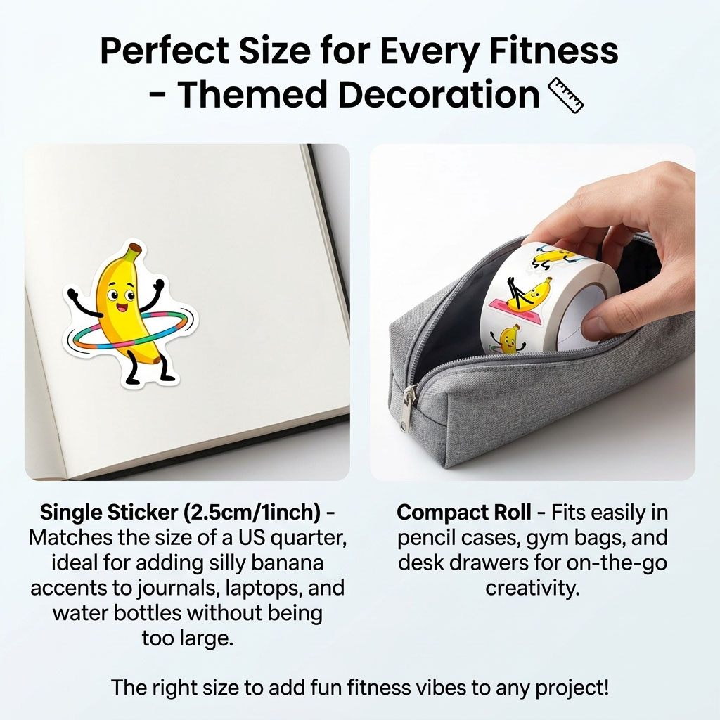 500Pcs Funny Fitness Banana St - Fitness Journal Planner ulasan dan harga