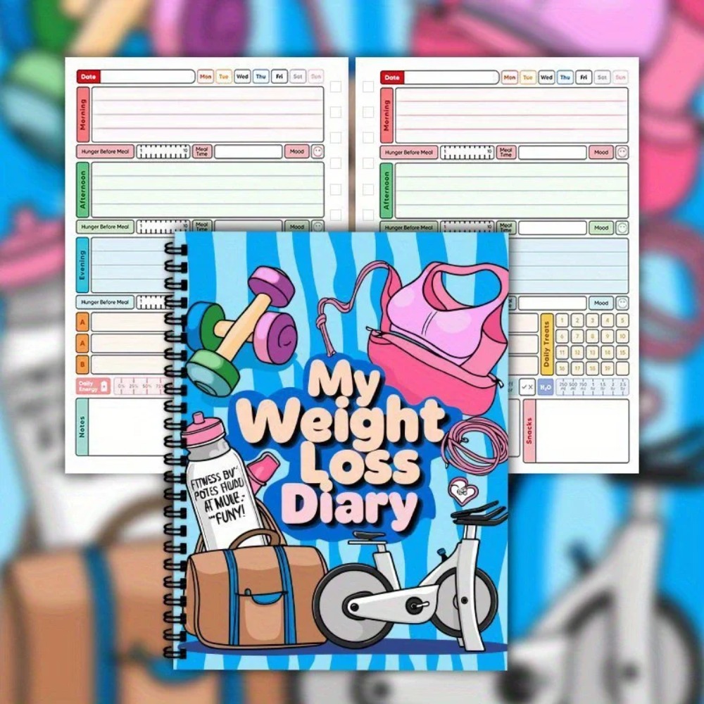 Weight Loss Plan Journal Spira - Fitness Journal Planner ulasan dan harga