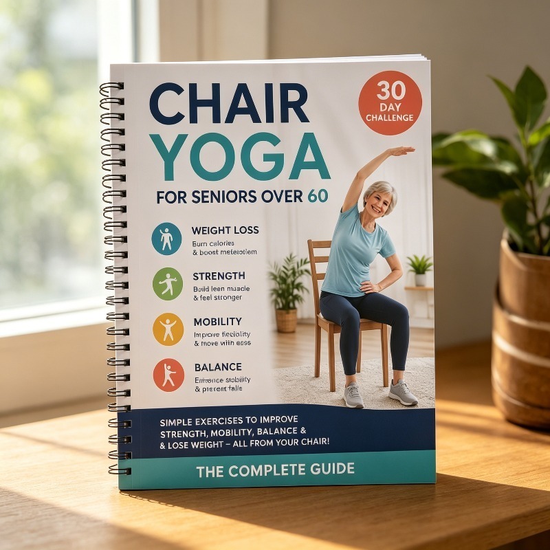 30 Day Chair Yoga Training Gui - Fitness Journal Planner ulasan dan harga