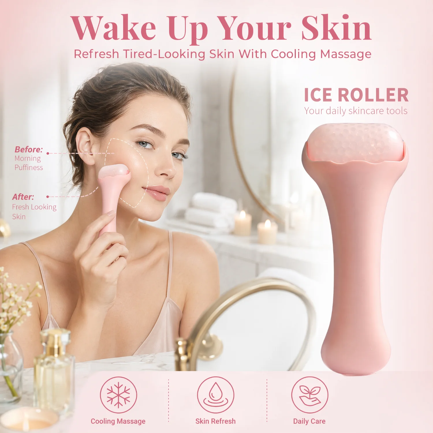 Ice Roller Facial Tool Cooling - Ice Roller Face Cold ulasan dan harga