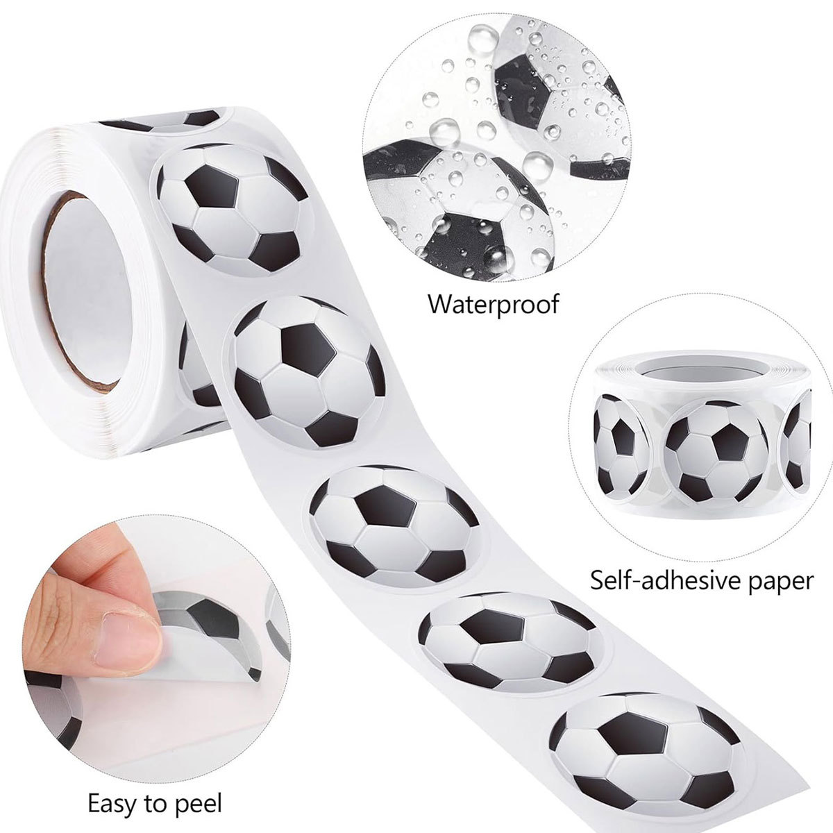 100-500pcs Footballs Stickers  - Fitness Journal Planner ulasan dan harga